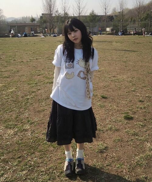 ambler(エムブラー)の「Meow Bear アプリケ刺繍半袖Tシャツ AS1309 (ホワイト)(Tシャツ/カットソー・レディース・その他・SMALL/MEDIUM/FREE)」の13枚目の写真