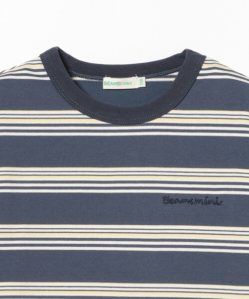 BEAMS mini(ビームスミニ)の「【8/6新規値下げ】ビッグ ボーダー Tシャツ 2026SS (90~150cm) 外遊び プチプラ 通園 通学 公園 定番(Tシャツ/カットソー・キッズ・ベージュ/ブルー系その他4・90/120/130/150/100/110/140)」の12枚目の写真