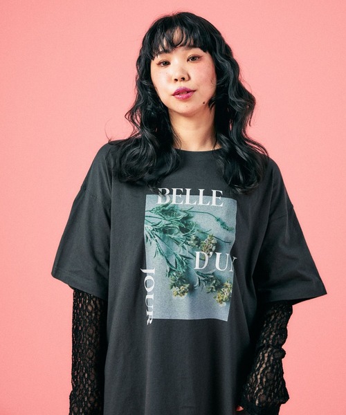 LEPSIM（レプシィム）の「袖レースレイヤード長袖T　645485（Tシャツ/カットソー・レディース・オフホワイト/チャコールグレー/ライトグレー・FREE）」の21枚目の写真