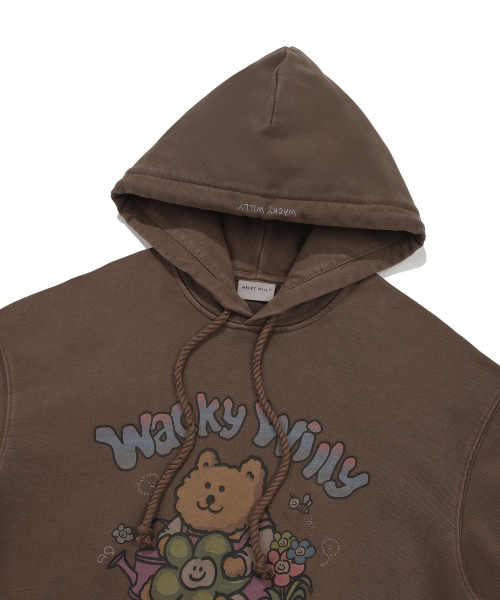Wacky WiLLy(ワッキーウィリー)の「ウィメンズグラフィックセミオーバーフードパーカー ブラウン(パーカー・レディース・その他・F)」の4枚目の写真