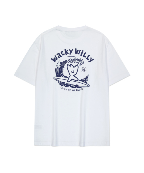 Wacky WiLLy(ワッキーウィリー)の「サーフィンキキグラフィック半袖Tシャツホワイト(Tシャツ/カットソー・レディース・その他・SMALL/MEDIUM/LARGE/X-LARGE)」の3枚目の写真