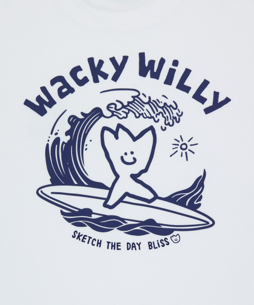 Wacky WiLLy(ワッキーウィリー)の「サーフィンキキグラフィック半袖Tシャツホワイト(Tシャツ/カットソー・レディース・その他・SMALL/MEDIUM/LARGE/X-LARGE)」の8枚目の写真