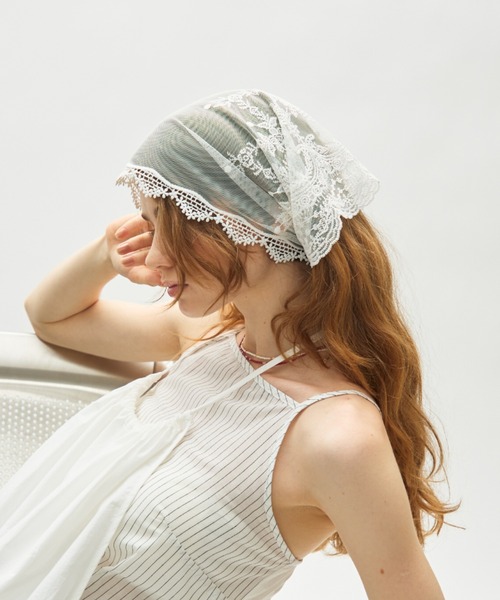tulle lace scarf / チュールレーススカーフ（ストール/ショール