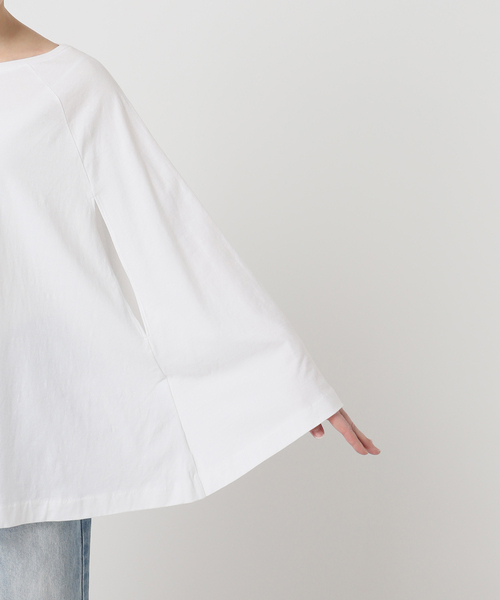 plage（プラージュ）の「Poncho TEEシャツ（Tシャツ/カットソー・レディース・チャコールグレー/ホワイト・FREE）」の22枚目の写真