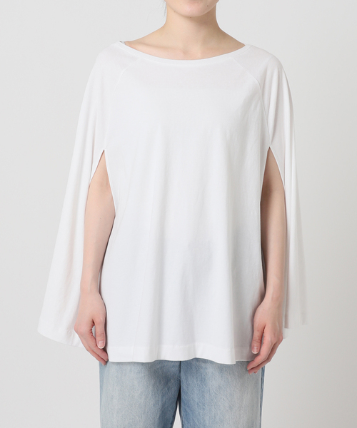 plage（プラージュ）の「Poncho TEEシャツ（Tシャツ/カットソー・レディース・チャコールグレー/ホワイト・FREE）」の20枚目の写真