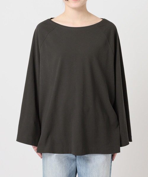 plage（プラージュ）の「Poncho TEEシャツ（Tシャツ/カットソー・レディース・チャコールグレー/ホワイト・FREE）」の18枚目の写真