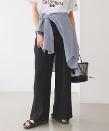SLOBE IENA | 《ブラックのみWEB限定》楊柳カットソーパンツ(その他パンツ)
