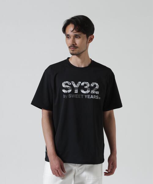 SY32 by SWEET YEARS（エスワイサーティトゥバイスィートイヤーズ）の「SY32 by SWEET YEARS /エスワイサーティトゥ バイ スィートイヤーズ/BASIC GRAPHIC LOGO TEE（Tシャツ/カットソー・メンズ・ホワイト/ブラック・L/XL/M）」の16枚目の写真