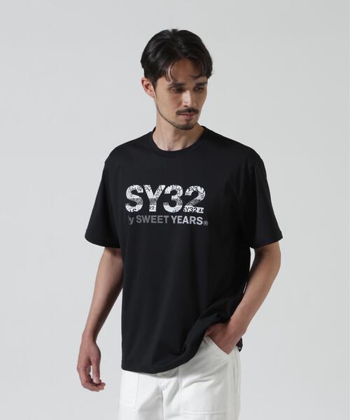 SY32 by SWEET YEARS（エスワイサーティトゥバイスィートイヤーズ）の「SY32 by SWEET YEARS /エスワイサーティトゥ バイ スィートイヤーズ/BASIC GRAPHIC LOGO TEE（Tシャツ/カットソー・メンズ・ホワイト/ブラック・L/XL/M）」の17枚目の写真
