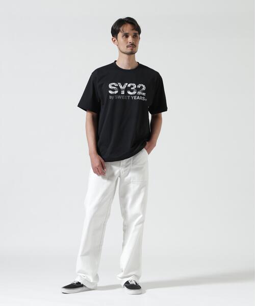 SY32 by SWEET YEARS（エスワイサーティトゥバイスィートイヤーズ）の「SY32 by SWEET YEARS /エスワイサーティトゥ バイ スィートイヤーズ/BASIC GRAPHIC LOGO TEE（Tシャツ/カットソー・メンズ・ホワイト/ブラック・L/XL/M）」の19枚目の写真