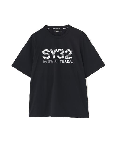 SY32 by SWEET YEARS（エスワイサーティトゥバイスィートイヤーズ）の「SY32 by SWEET YEARS /エスワイサーティトゥ バイ スィートイヤーズ/BASIC GRAPHIC LOGO TEE（Tシャツ/カットソー・メンズ・ホワイト/ブラック・L/XL/M）」の5枚目の写真