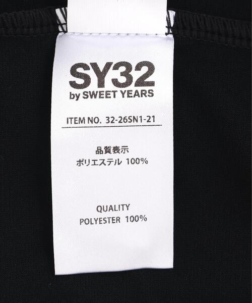 SY32 by SWEET YEARS（エスワイサーティトゥバイスィートイヤーズ）の「SY32 by SWEET YEARS /エスワイサーティトゥ バイ スィートイヤーズ/BASIC GRAPHIC LOGO TEE（Tシャツ/カットソー・メンズ・ホワイト/ブラック・L/XL/M）」の7枚目の写真