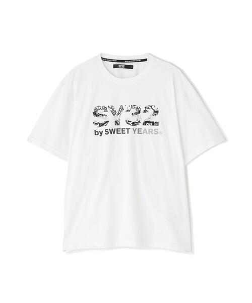 SY32 by SWEET YEARS（エスワイサーティトゥバイスィートイヤーズ）の「SY32 by SWEET YEARS /エスワイサーティトゥ バイ スィートイヤーズ/BASIC GRAPHIC LOGO TEE（Tシャツ/カットソー・メンズ・ホワイト/ブラック・L/XL/M）」の12枚目の写真