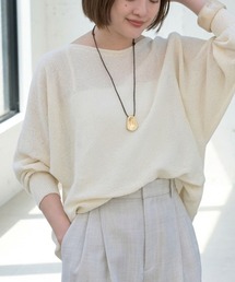 qualite scape（カリテ スケープ）の「【大人気アイテムが進化して新登場！】camifine ニットプルオーバー/春服/夏服/オフィスカジュアル/春ニット/春カラー（ニット/セーター）」