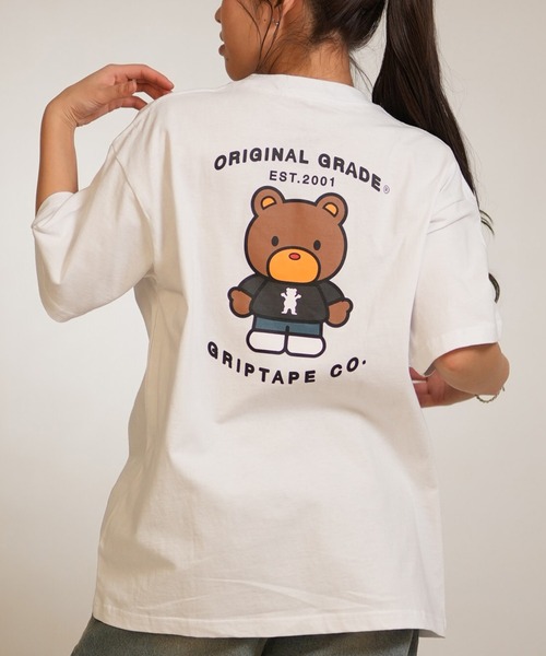 GRIZZLY(グリズリー)の「【ムラサキスポーツ限定】GRIZZLY/グリズリー 半袖 Tシャツ PLUSHIE BEAR SST G26SS-2432(Tシャツ/カットソー・レディース・ブラック/ホワイト・L/M)」の1枚目の写真