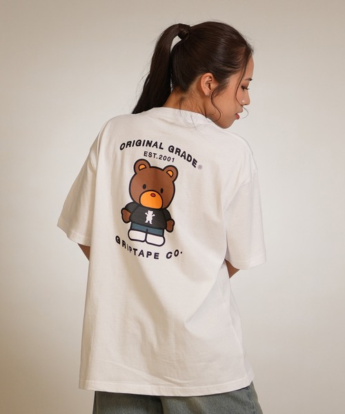 GRIZZLY(グリズリー)の「【ムラサキスポーツ限定】GRIZZLY/グリズリー 半袖 Tシャツ PLUSHIE BEAR SST G26SS-2432(Tシャツ/カットソー・レディース・ブラック/ホワイト・L/M)」の6枚目の写真