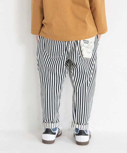 BRANSHES(ブランシェス)の「ガーデナーテーパードツイルパンツ(その他パンツ・キッズ・イエロー/ネイビー/ベージュ/ブラック・150/100/110/130/120/140/90/160)」の3枚目の写真