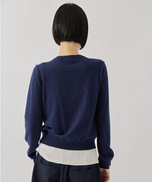 AKANE UTSUNOMIYA（アカネウツノミヤ）の「【AKANE UTSUNOMIYA/アカネウツノミヤ】SAP-FK02-1001/肩開きニットカーディガン（カーディガン/ボレロ・レディース・グレー/ネイビー・FREE）」の13枚目の写真