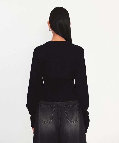 DIAGONAL(ダイアゴナル)の「BOLERO LAYERED KNIT (navy)(ニット/セーター・レディース・その他・FREE)」の3枚目の写真