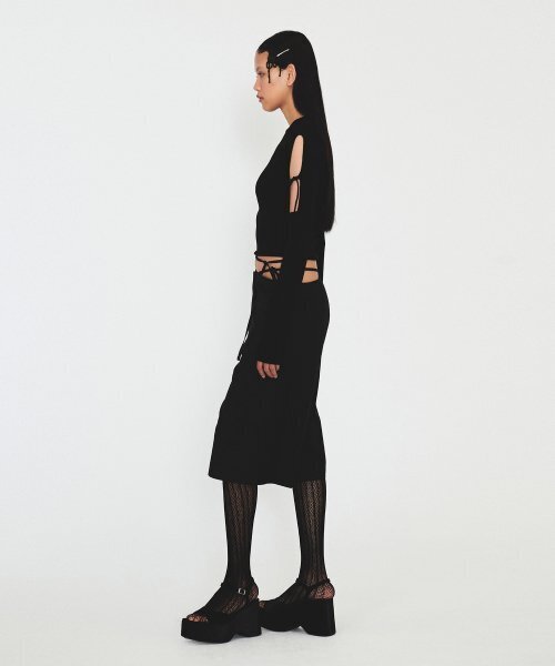 DIAGONAL(ダイアゴナル)の「BOLERO LAYERED KNIT (navy)(ニット/セーター・レディース・その他・FREE)」の6枚目の写真