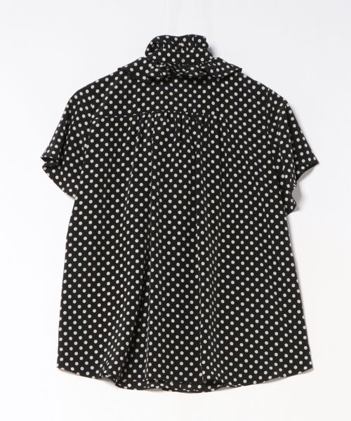 LOULOU WILLOUGHBY（ルルウィルビー）の「【LOULOU WILLOUGHBY】デシンドットフレアスリーブＢＬ　Ａ（シャツ/ブラウス・レディース・ブラック/ライトベージュ・2）」の3枚目の写真