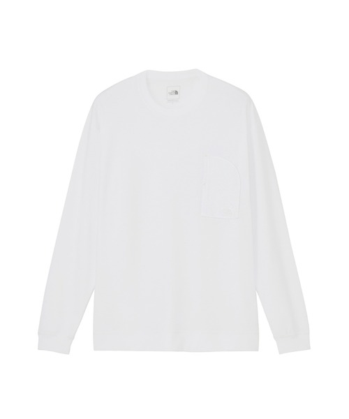 THE NORTH FACE(ザノースフェイス)の「ザ ノース フェイス THE NORTH FACE L/S Crepe Weave Tee ロングスリーブクリープウィーブティー(Tシャツ/カットソー・メンズ・ホワイト/ブラック・S/M/L/XL/SS)」の2枚目の写真