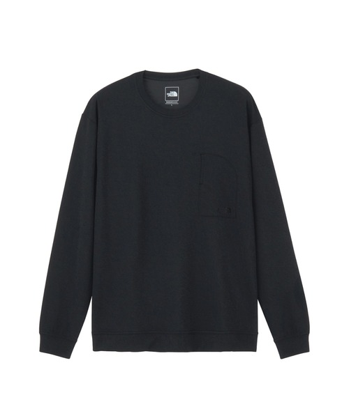 THE NORTH FACE(ザノースフェイス)の「ザ ノース フェイス THE NORTH FACE L/S Crepe Weave Tee ロングスリーブクリープウィーブティー(Tシャツ/カットソー・メンズ・ホワイト/ブラック・S/M/L/XL/SS)」の1枚目の写真