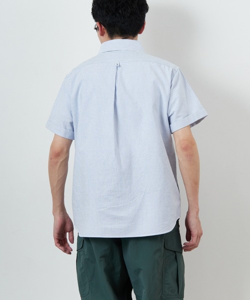 DANTON（ダントン）の「[DANTON/ダントン] ラウンドカラー プルオーバー ショートスリーブシャツ(ギンガム, ストライプ)（シャツ/ブラウス・レディース・ブラック/サックスブルー/ネイビー・38/42/40）」の17枚目の写真