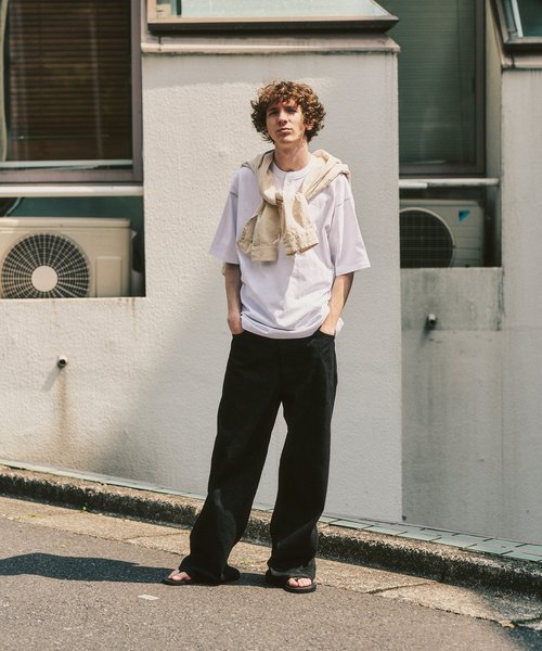 417 EDIFICE(フォーワンセブンエディフィス)の「トーナルステッチ ヘンリーネックTシャツ(Tシャツ/カットソー・メンズ・アイボリー/ブラック/ホワイト・LARGE/MEDIUM)」の14枚目の写真