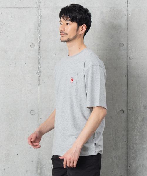 J.J camp(ジェイジェイキャンプ)の「兄弟・姉妹・親子で着られるTシャツ半袖 ワンポイント刺しゅう kamome syokudo(Tシャツ/カットソー・メンズ・ホワイト/グレー/イエロー・M/L/S/XL/XS)」の17枚目の写真