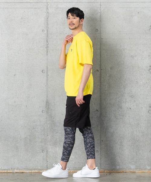 J.J camp(ジェイジェイキャンプ)の「兄弟・姉妹・親子で着られるTシャツ半袖 ワンポイント刺しゅう kamome syokudo(Tシャツ/カットソー・メンズ・ホワイト/グレー/イエロー・M/L/S/XL/XS)」の7枚目の写真