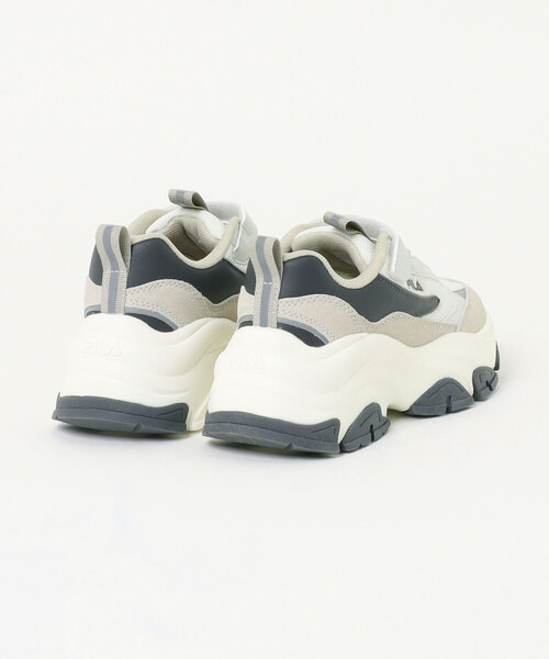FILA(フィラ)の「【FILA】厚底 ジュニアスニーカー Libero(スニーカー・キッズ・アイボリー系1・21.5cm/22.0cm/22.5cm/23.0cm/23.5cm/21.0cm)」の2枚目の写真