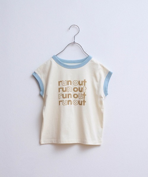 LYKKE(リッケ)の「マイニチお洗濯してもよれにくいフレンチTシャツ(Tシャツ/カットソー・キッズ・チャコール/イエロー/ブルーグリーン/ライトブルー/アイボリー/ライトベージュ・90/100/110/120/130)」の2枚目の写真