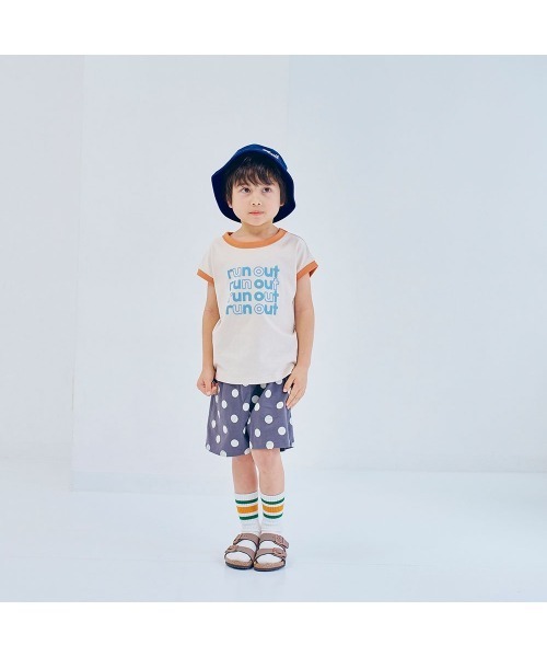 LYKKE(リッケ)の「マイニチお洗濯してもよれにくいフレンチTシャツ(Tシャツ/カットソー・キッズ・チャコール/イエロー/ブルーグリーン/ライトブルー/アイボリー/ライトベージュ・90/100/110/120/130)」の21枚目の写真