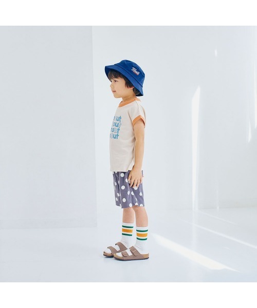 LYKKE(リッケ)の「マイニチお洗濯してもよれにくいフレンチTシャツ(Tシャツ/カットソー・キッズ・チャコール/イエロー/ブルーグリーン/ライトブルー/アイボリー/ライトベージュ・90/100/110/120/130)」の22枚目の写真