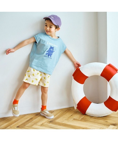 LYKKE(リッケ)の「マイニチお洗濯してもよれにくいフレンチTシャツ(Tシャツ/カットソー・キッズ・チャコール/イエロー/ブルーグリーン/ライトブルー/アイボリー/ライトベージュ・90/100/110/120/130)」の17枚目の写真