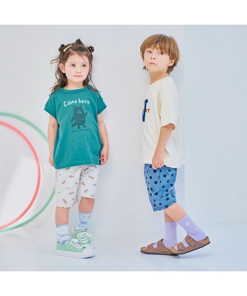 LYKKE(リッケ)の「マイニチお洗濯してもよれにくいフレンチTシャツ(Tシャツ/カットソー・キッズ・チャコール/イエロー/ブルーグリーン/ライトブルー/アイボリー/ライトベージュ・90/100/110/120/130)」の12枚目の写真