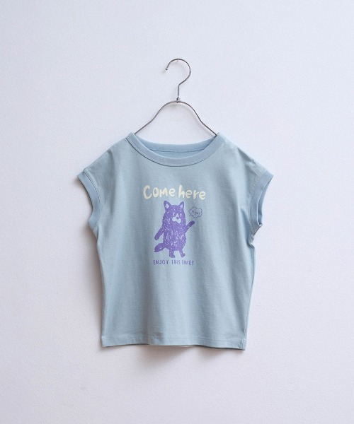 LYKKE(リッケ)の「マイニチお洗濯してもよれにくいフレンチTシャツ(Tシャツ/カットソー・キッズ・チャコール/イエロー/ブルーグリーン/ライトブルー/アイボリー/ライトベージュ・90/100/110/120/130)」の10枚目の写真