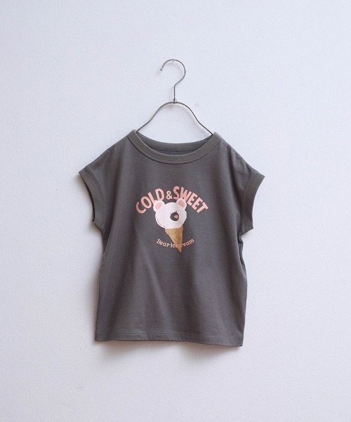 LYKKE(リッケ)の「マイニチお洗濯してもよれにくいフレンチTシャツ(Tシャツ/カットソー・キッズ・チャコール/イエロー/ブルーグリーン/ライトブルー/アイボリー/ライトベージュ・90/100/110/120/130)」の8枚目の写真