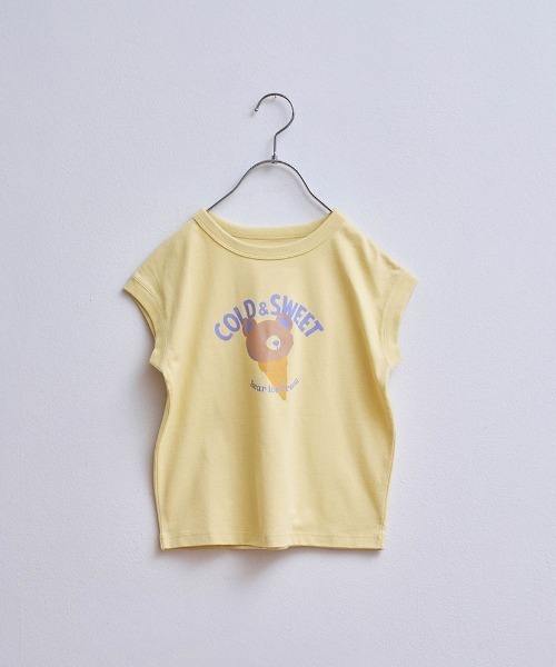LYKKE(リッケ)の「マイニチお洗濯してもよれにくいフレンチTシャツ(Tシャツ/カットソー・キッズ・チャコール/イエロー/ブルーグリーン/ライトブルー/アイボリー/ライトベージュ・90/100/110/120/130)」の9枚目の写真