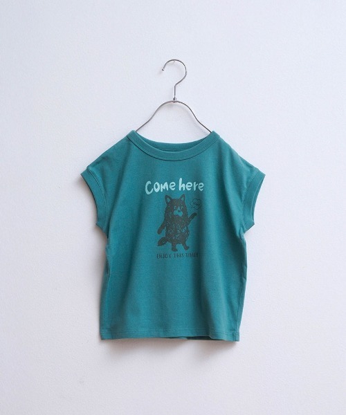 LYKKE(リッケ)の「マイニチお洗濯してもよれにくいフレンチTシャツ(Tシャツ/カットソー・キッズ・チャコール/イエロー/ブルーグリーン/ライトブルー/アイボリー/ライトベージュ・90/100/110/120/130)」の11枚目の写真