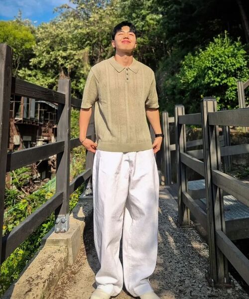 KNITTED（ニッティド）の「リネンスカシカラー半袖ニットオリーブ（ニット/セーター・レディース・その他・MEDIUM/LARGE/X-LARGE）」の13枚目の写真