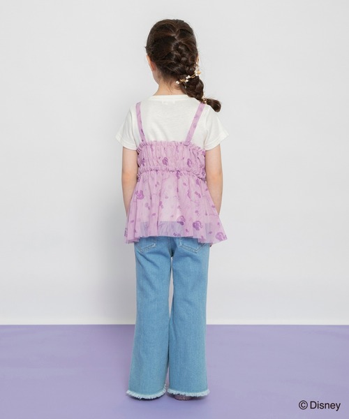 Disney(ディズニー)の「【DisneyCollection/ディズニーコレクション】半袖Tシャツ×チュールキャミソール(Tシャツ/カットソー・キッズ・オフホワイト/ラベンダー・110/90/130/120/100)」の19枚目の写真