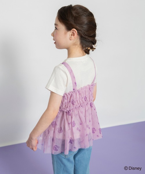 Disney(ディズニー)の「【DisneyCollection/ディズニーコレクション】半袖Tシャツ×チュールキャミソール(Tシャツ/カットソー・キッズ・オフホワイト/ラベンダー・110/90/130/120/100)」の22枚目の写真