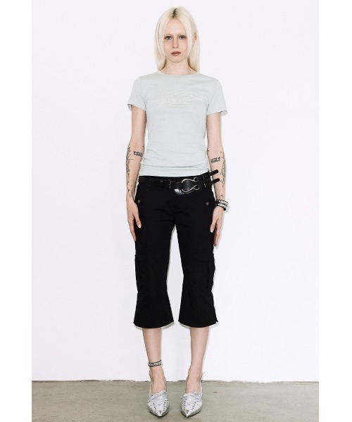 FANCY CLUB(ファンシークラブ)の「A'GEM/9 × .kom 『FANCY CLUB/ファンシークラブ』BACK CROSS TEE/バッククロスTシャツ(Tシャツ/カットソー・レディース・ホワイト/ライトグリーン/ブラック/イエロー/ピンク・FREE)」の17枚目の写真