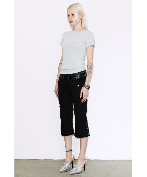 FANCY CLUB(ファンシークラブ)の「A'GEM/9 × .kom 『FANCY CLUB/ファンシークラブ』BACK CROSS TEE/バッククロスTシャツ(Tシャツ/カットソー・レディース・ホワイト/ライトグリーン/ブラック/イエロー/ピンク・FREE)」の18枚目の写真