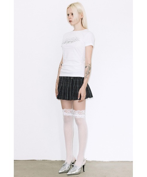 FANCY CLUB(ファンシークラブ)の「A'GEM/9 × .kom 『FANCY CLUB/ファンシークラブ』BACK CROSS TEE/バッククロスTシャツ(Tシャツ/カットソー・レディース・ホワイト/ライトグリーン/ブラック/イエロー/ピンク・FREE)」の9枚目の写真
