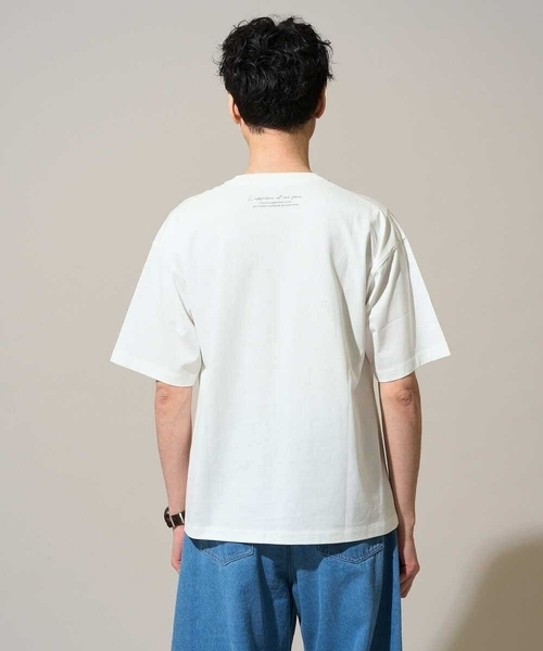 a.v.v(アーヴェヴェ)の「【接触冷感】フォトプリントワイドシルエットカットソー(Tシャツ/カットソー・メンズ・ホワイト/ライトグレー・46/48)」の18枚目の写真