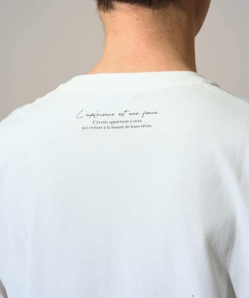 a.v.v(アーヴェヴェ)の「【接触冷感】フォトプリントワイドシルエットカットソー(Tシャツ/カットソー・メンズ・ホワイト/ライトグレー・46/48)」の19枚目の写真