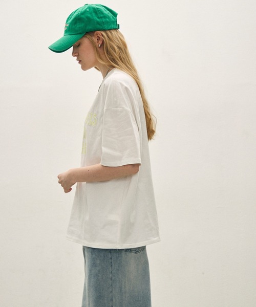 uchi.（ウチ）の「メッセージ刺繍 ロゴTシャツ（Tシャツ/カットソー・レディース・グレー/オフホワイト/ネイビー/イエロー・FREE）」の20枚目の写真